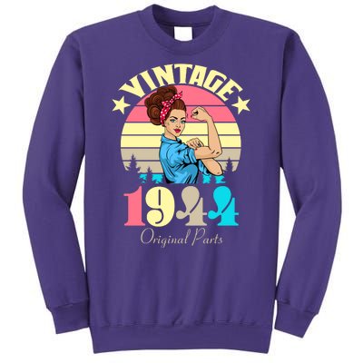 Vintage Rosie The Riveter 1944 Original Parts 80th Birthday Sweatshirt