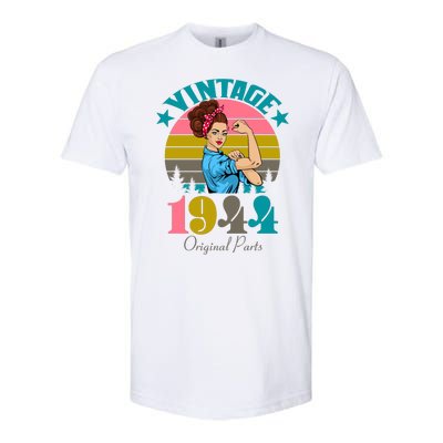 Vintage Rosie The Riveter 1944 Original Parts 80th Birthday Softstyle® CVC T-Shirt