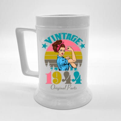 Vintage Rosie The Riveter 1944 Original Parts 80th Birthday Beer Stein