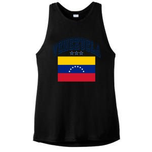 Venezuela Retro Throwback Flag Athletic Funny Gift Ladies PosiCharge Tri-Blend Wicking Tank