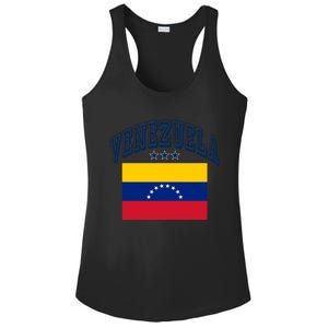 Venezuela Retro Throwback Flag Athletic Funny Gift Ladies PosiCharge Competitor Racerback Tank