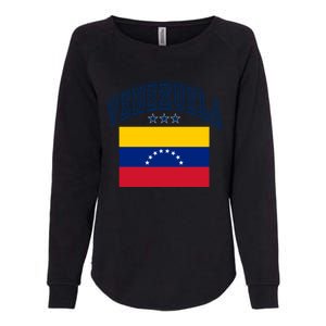 Venezuela Retro Throwback Flag Athletic Funny Gift Womens California Wash Sweatshirt