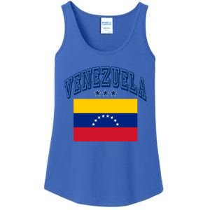 Venezuela Retro Throwback Flag Athletic Funny Gift Ladies Essential Tank