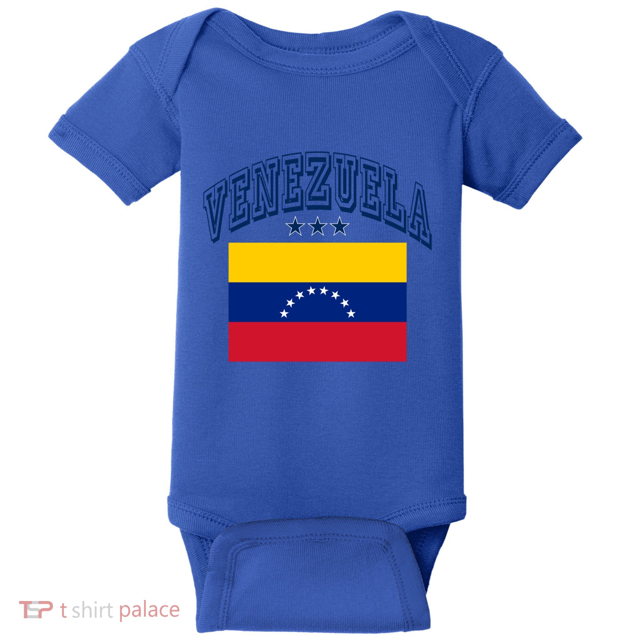 Venezuela Retro Throwback Flag Athletic Funny Gift Baby Bodysuit
