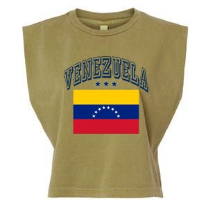 Venezuela Retro Throwback Flag Athletic Funny Gift Garment-Dyed Women's Muscle Tee