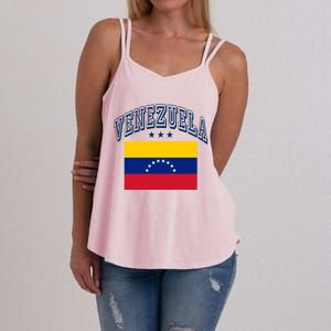 Venezuela Retro Throwback Flag Athletic Funny Gift Women's Strappy Tank