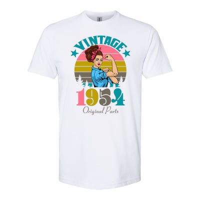 Vintage Rosie The Riveter 1954 Original Parts 70th Birthday Softstyle® CVC T-Shirt