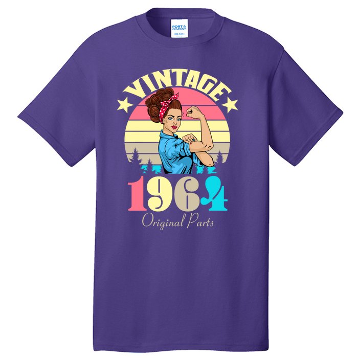 Vintage Rosie The Riveter 1964 Original Parts 60th Birthday Tall T-Shirt