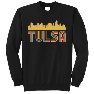 Vintage Retro Tulsa Oklahoma Skyline Sweatshirt