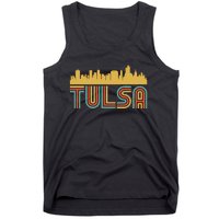 Vintage Retro Tulsa Oklahoma Skyline Tank Top