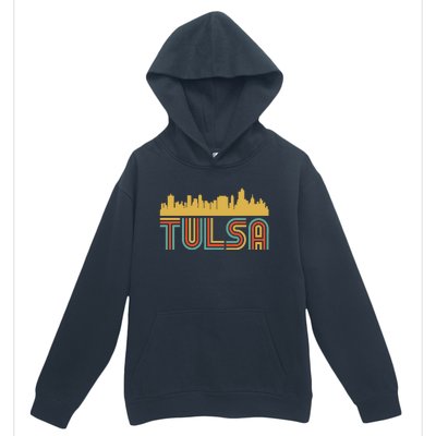 Vintage Retro Tulsa Oklahoma Skyline Urban Pullover Hoodie