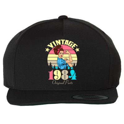 Vintage Rosie The Riveter 1984 Original Parts 40th Birthday Wool Snapback Cap