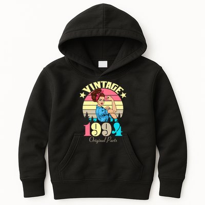Vintage Rosie The Riveter 1994 Original Parts 30th Birthday Kids Hoodie