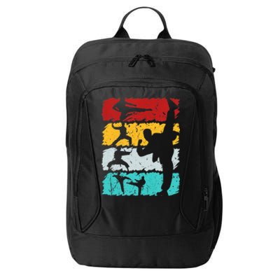 Vintage Retro Taekwondo Karate Gift City Backpack