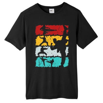 Vintage Retro Taekwondo Karate Gift Tall Fusion ChromaSoft Performance T-Shirt