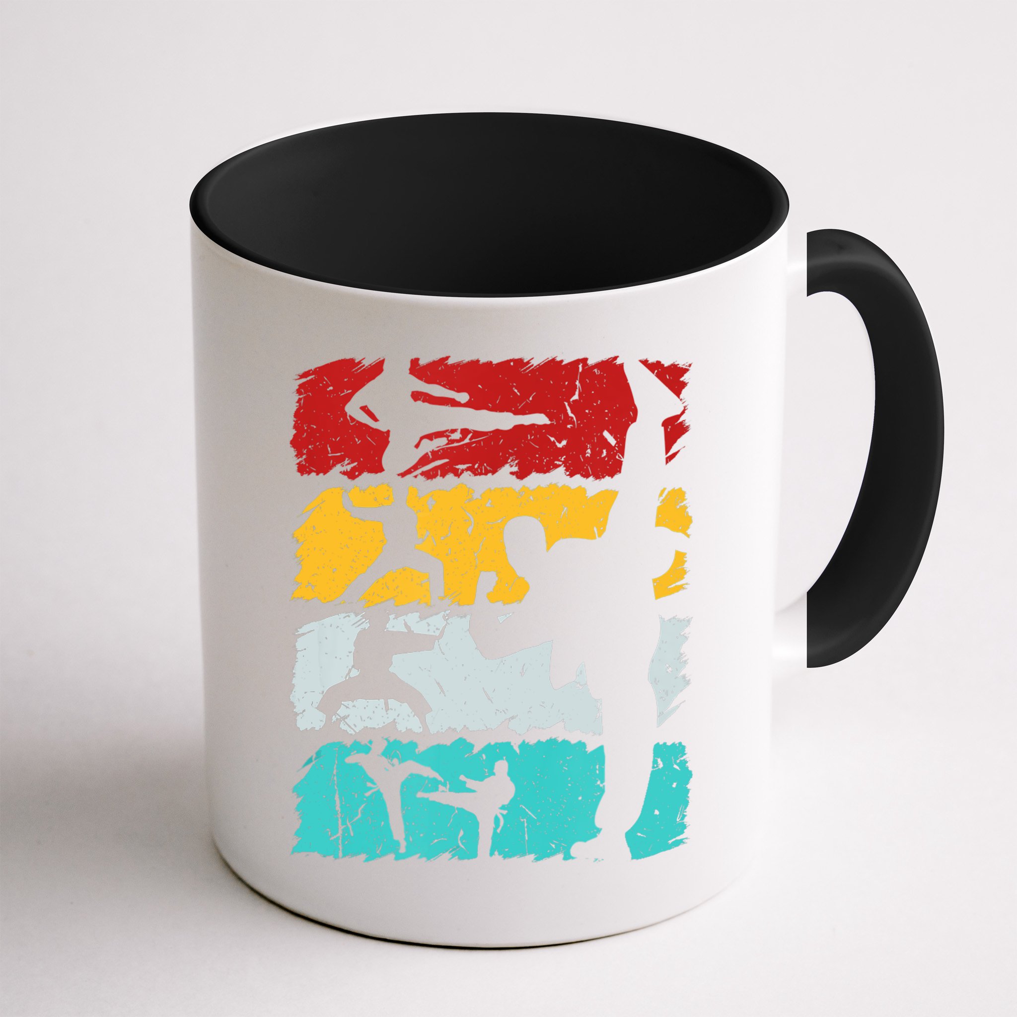 Vintage Retro Taekwondo Karate Gift Mug