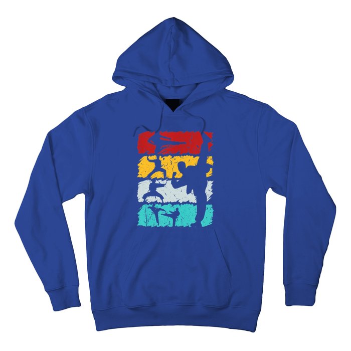 Vintage Retro Taekwondo Karate Gift Hoodie