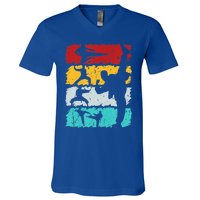 Vintage Retro Taekwondo Karate Gift V-Neck T-Shirt