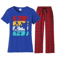 Vintage Retro Taekwondo Karate Gift Women's Flannel Pajama Set