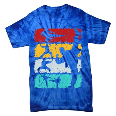 Vintage Retro Taekwondo Karate Gift Tie-Dye T-Shirt