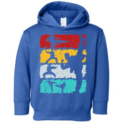 Vintage Retro Taekwondo Karate Gift Toddler Hoodie