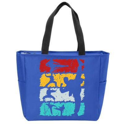 Vintage Retro Taekwondo Karate Gift Zip Tote Bag