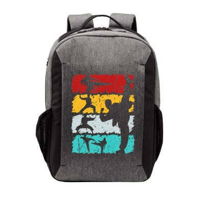 Vintage Retro Taekwondo Karate Gift Vector Backpack