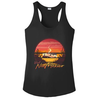 Vintage Retro Travel Visit New Mexico Ladies PosiCharge Competitor Racerback Tank
