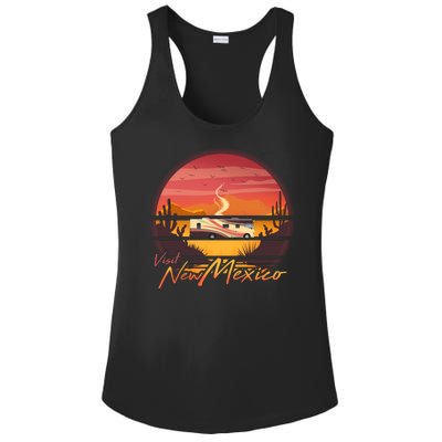 Vintage Retro Travel Visit New Mexico Ladies PosiCharge Competitor Racerback Tank