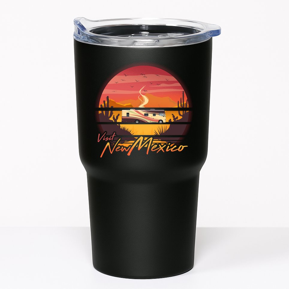 Vintage Retro Travel Visit New Mexico Tumbler