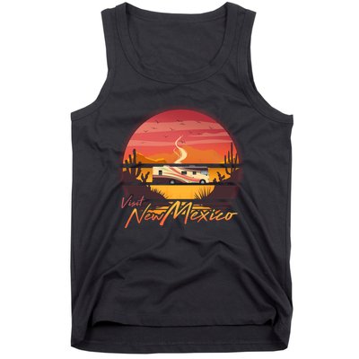 Vintage Retro Travel Visit New Mexico Tank Top