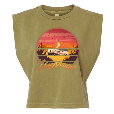 Vintage Retro Travel Visit New Mexico Garment-Dyed Women's Muscle Tee