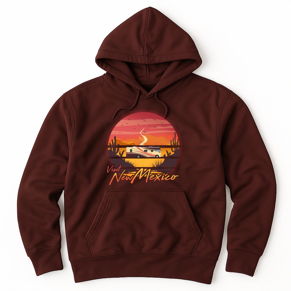 Vintage Retro Travel Visit New Mexico Hoodie