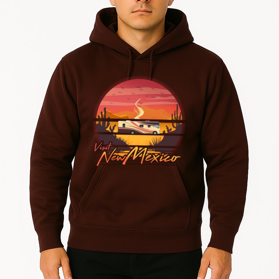 Vintage Retro Travel Visit New Mexico Hoodie