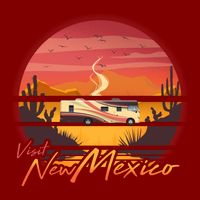 Vintage Retro Travel Visit New Mexico Hoodie