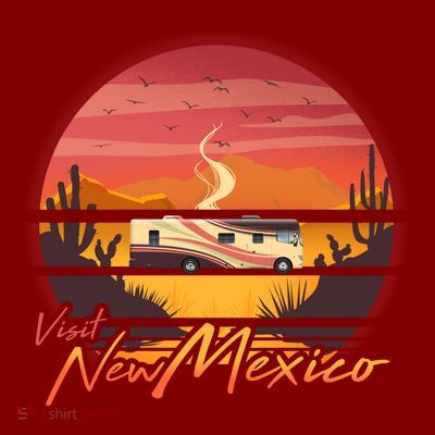 Vintage Retro Travel Visit New Mexico T-Shirt