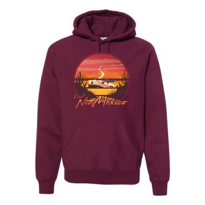 Vintage Retro Travel Visit New Mexico Premium Hoodie