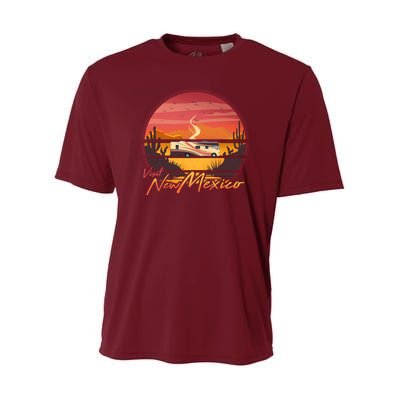 Vintage Retro Travel Visit New Mexico Youth Performance Sprint T-Shirt