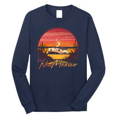 Vintage Retro Travel Visit New Mexico Long Sleeve Shirt