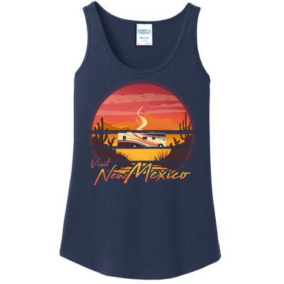 Vintage Retro Travel Visit New Mexico Ladies Essential Tank