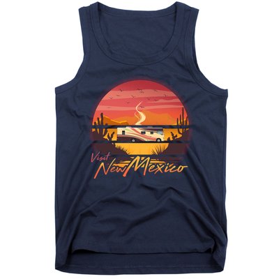 Vintage Retro Travel Visit New Mexico Tank Top