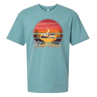 Vintage Retro Travel Visit New Mexico Sueded Cloud Jersey T-Shirt