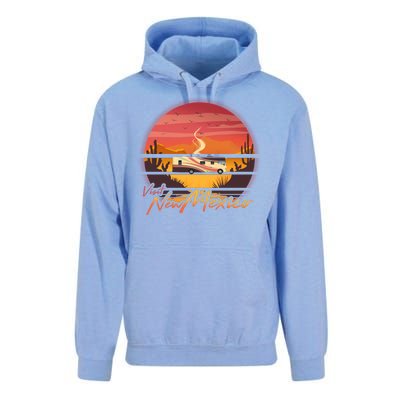 Vintage Retro Travel Visit New Mexico Unisex Surf Hoodie