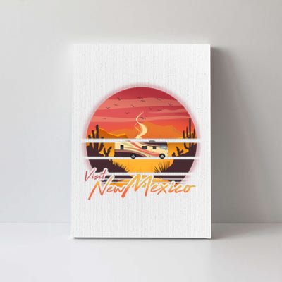 Vintage Retro Travel Visit New Mexico Canvas