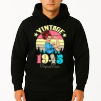 Vintage Rosie The Riveter 1945 Original Parts 80th Birthday Hoodie