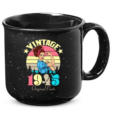 Vintage Rosie The Riveter 1945 Original Parts 80th Birthday 15oz Campfire Ceramic Mug