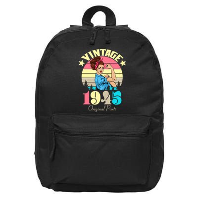 Vintage Rosie The Riveter 1945 Original Parts 80th Birthday 16 in Basic Backpack