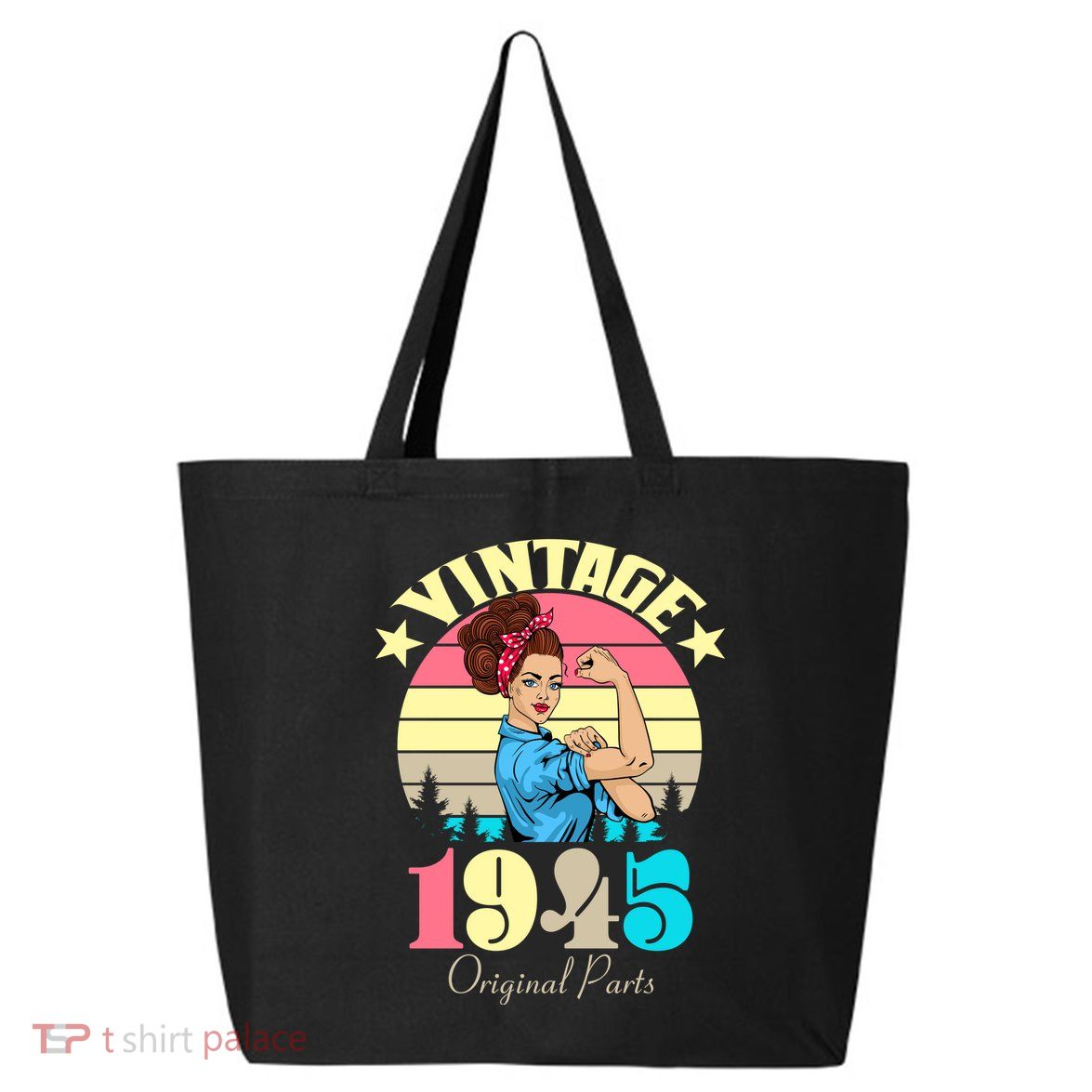 Vintage Rosie The Riveter 1945 Original Parts 80th Birthday 25L Jumbo Tote