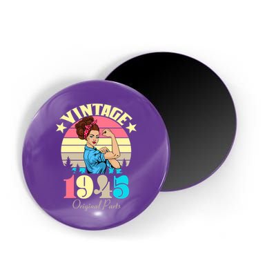 Vintage Rosie The Riveter 1945 Original Parts 80th Birthday Magnet