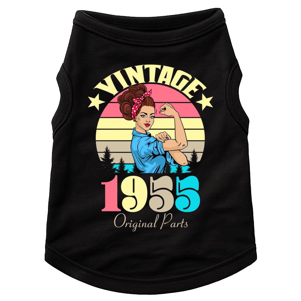 Vintage Rosie The Riveter 1955 Original Parts 70th Birthday Doggie Tank